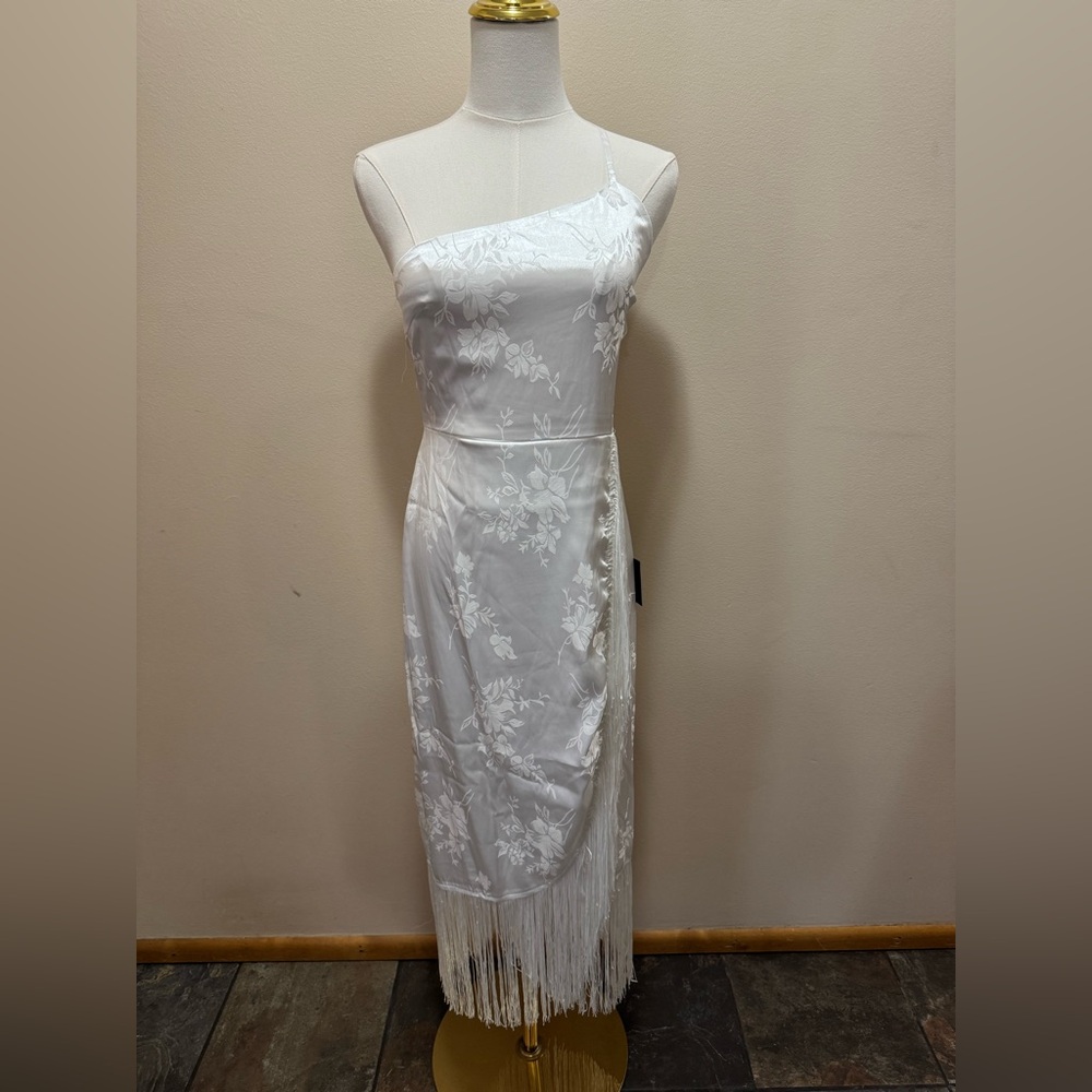 NWT Lulu's White One-shoulder Dress
